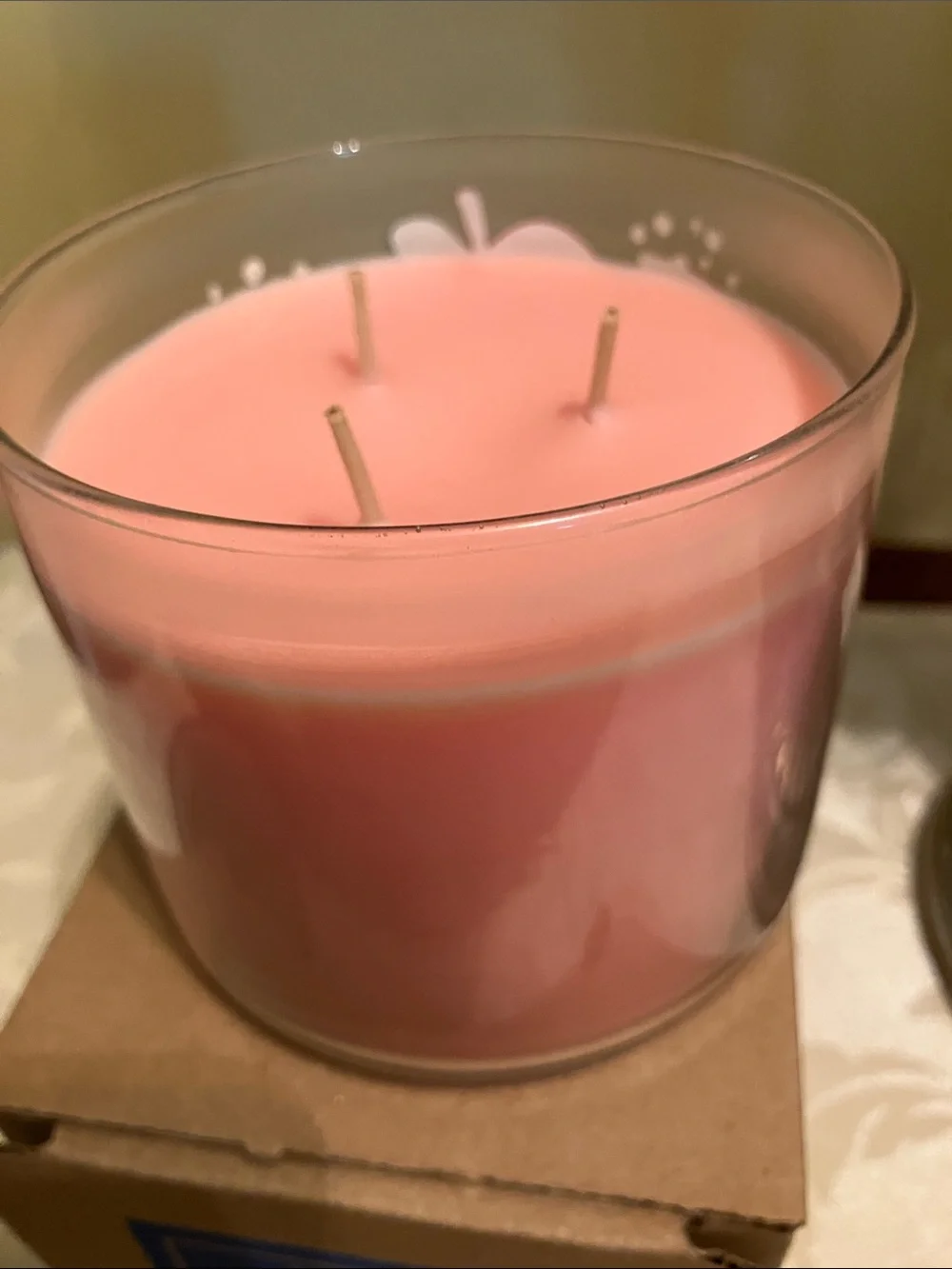 🍎Bath & Body Works Pink Apple Punch 3-wick candle NWT
